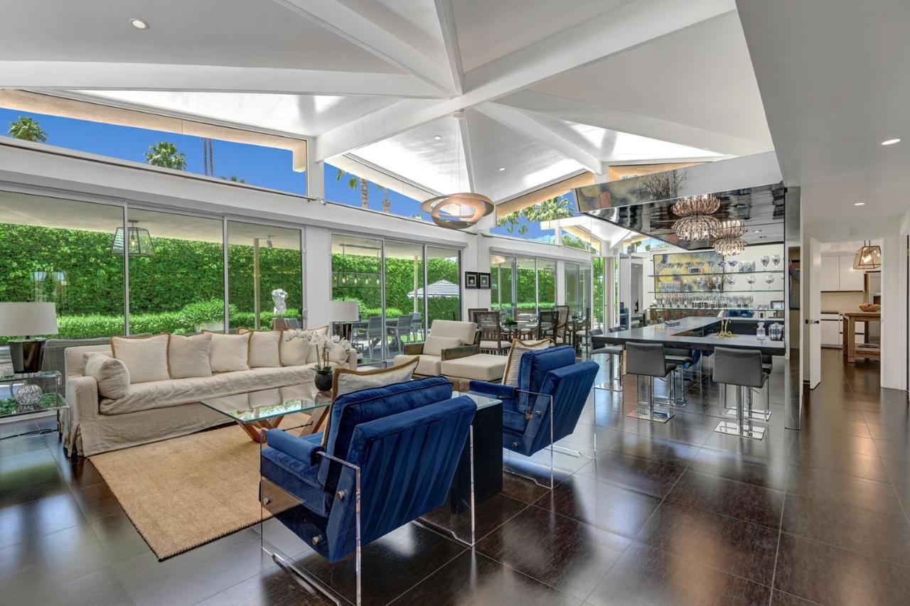 Canyon Palms Estate- Ultra-Luxe, Pool, Spa, Firepit, Outdoor Kitchen & More بالم سبرينغس المظهر الخارجي الصورة